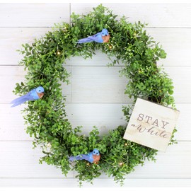 Cornucopia Imitation Bluebirds (6-Pack); Little Blue Birds for Crafts, Christmas Trees and Seasonal Displays and Wreaths