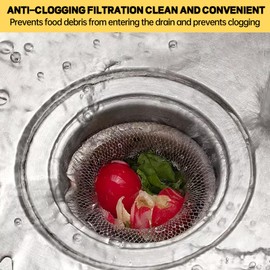 Kitchen Sink Drain Strainer Mesh Bag,Disposable Mesh Sink Strainer Bags for Collecting Kitchen Food Waste(100pcs) ﻿