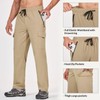 baleaf Men's Hiking Pants Cargo Quick Dry Water Resistant Elastic