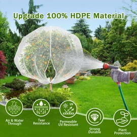 Fruit Tree Bird Netting for Garden Protection 2PC,4.59 x3.28FT with Zipper & Drawstring,Plant Cicada Insect Suitable for Blueberry,Shrub,Tomato,and Fruit Garden Mesh (2, 4.59 x 3.28FT)