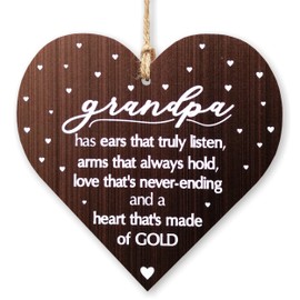 CARISPIBET Grandpa | home decorative sign, wall art ornament, home décor gift 5" x 5"