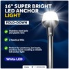 Five Oceans 16-Inch LED Anchor Light, Fold-Down, IP67 Waterproof, 2NM
