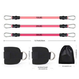 Perfeclan Ankle Resistance Bands with Ankle Cuffs Lightweight Legs Resistance Bands Speed and Agility Training for Running Men Workout