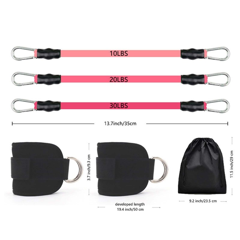 Perfeclan Ankle Resistance Bands with Ankle Cuffs Lightweight Legs Resistance