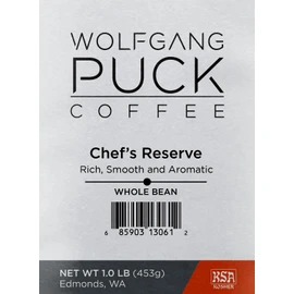 Wolfgang Puck Coffee Chef's Reserve, Whole Bean, 6 x 1lb. (013861)