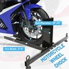 KUAFU Motorcycle Wheel Chock Stand Upright 1800 LBS, Wide Range