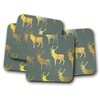 4 Set - Majestic Stag Coaster - Wildlife Deer Pretty
