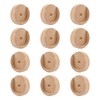 INCREWAY 12 PCS Wooden Closet Pole Sockets, Closet Pole Holder