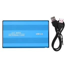 External Hard Drive 2.5 Inch Slim USB 2.0 High Speed Plug and Play Mobile Hard Disk for Computer PC Travel Blue 320GB