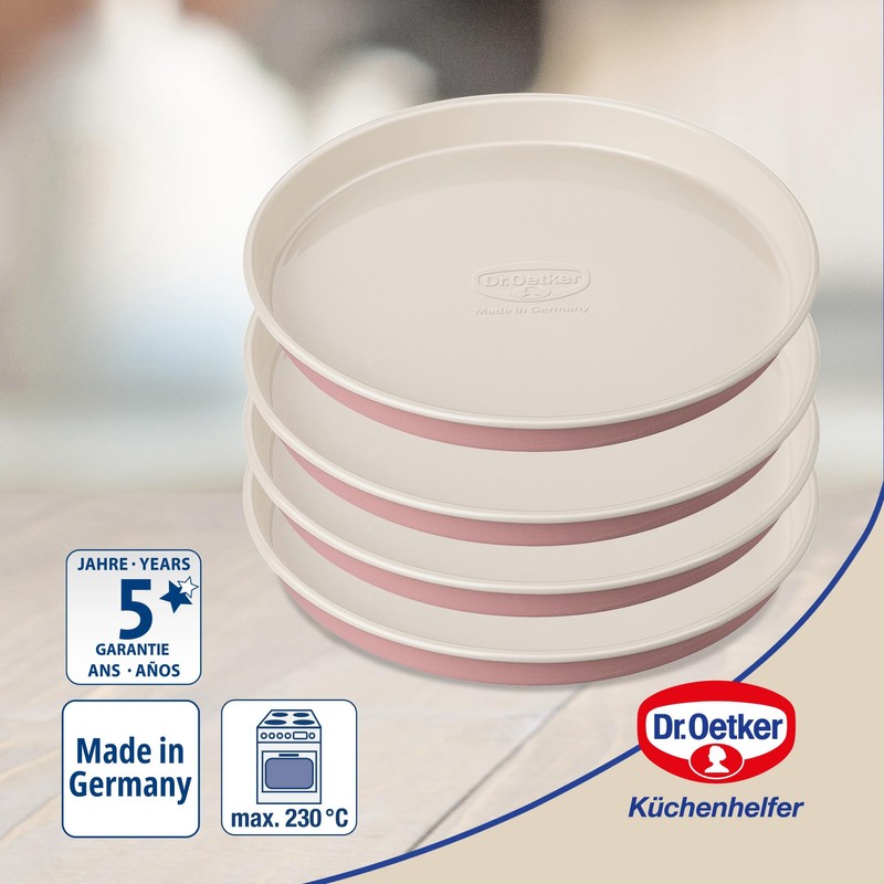 Dr. Oetker Schichtkuchen-Backform Baking - Retro Design, runde Kuchenform mit