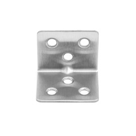 QWORK Angle Connectors 30 x 30 x 38 mm, Stainless Steel Angle Angle with 120 Screws for Fences Wooden Beams Furniture Cabinet Pack of 20