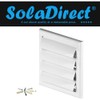 White Gravity Grille 100 mm / 4 inch External Ducting