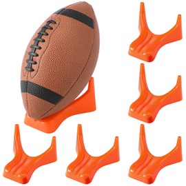 Soulchen 6 Pcs Football Style Kicking Tee Rugby Ball Display Stand Compatible for All Ball Sizes Football Display Stand for Kickoff Practice Equipment