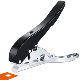 Hole Punch 4mm Single Hole Punch,Heavy Duty Hole Puncher Single,Paper Punch Portable Hand Held Long Hole Punch for Paper Cards Plastic Cardboard