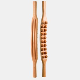 Wooden Massage Roller Massage Stick Guasha Stick Full Body Massage Scraping Massage Tool for Legs Neck Thigh Shoulders Butts