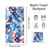 Beach Towel Backpack 2 in 1 Summer Large Lightweight Beach