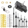Glarks 12pcs 23MM Black High Torque Long Shaft Clock Movement