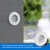Hon&Guan 75 mm Ventilation Cover, Round Soffit Vents, ABS Ventilation