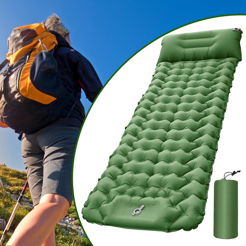 Inflatable Sleeping Mat - Backpacking Sleep Mat,Self-Inflating Airbed Mattress Lightweight