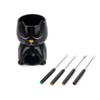 balvi Fondue Wake Cat Colour Black Heat Sensitive, Cat Opens