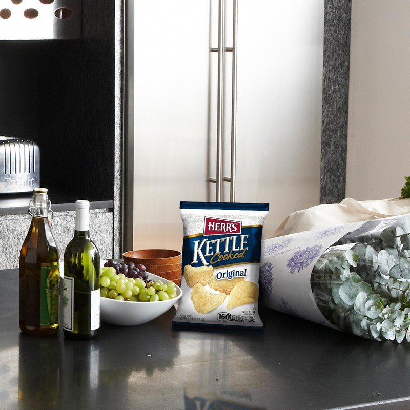Herr's Original Kettle Chips, 1.125 Ounce (Pack of 30 Bags)