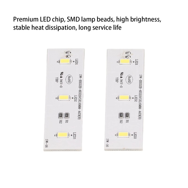 Spacnana Pack of 2 Replacement Refrigerators LED Light Bar Freezer