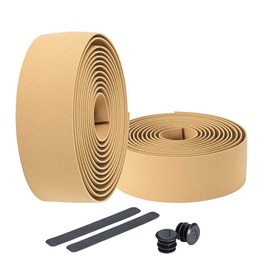 BBB Cycling RaceRibbon Handlebar Tape, Bicycle Handlebar Tape, Non-Slip and Shock Absorbing for MTB, Racing Bike and Urban Cycling, Includes Masking Tape and Handlebar Plugs, BHT-01