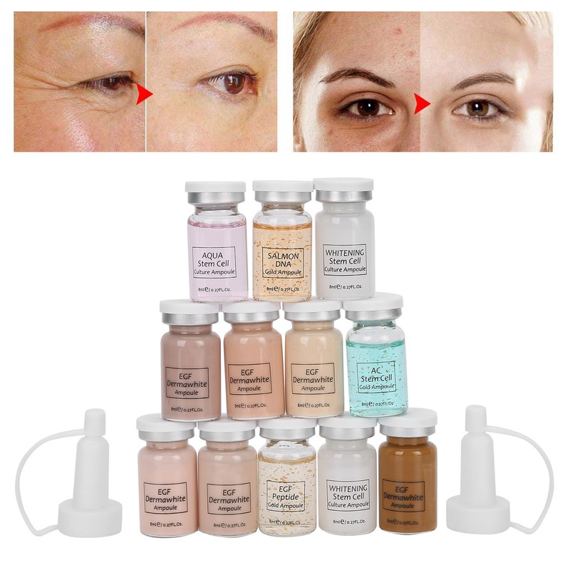 ibcccndc 6pcs Liquid Foundation 6pcs Serum Face Skin Brightening Rejuvenation