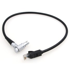 ZBLZGP Cable Ethernet de ángulo recto 1B de 10 pines a Cat5e para mini cámara COLR y ARRI Alexa