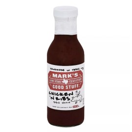 Mark's Good Stuff Chicken And Ribs BBQ Barbecue Sauce 14oz Glass Bottle