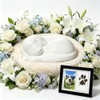 White Sleeping Dog Cremation Urn for Dog Ashes, Resin Pet