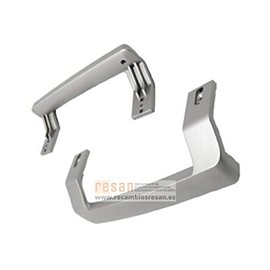 Original Beko Door Handle for Kitchen Door, Silver, Metal, Stainless Steel, Classic, Pack of 1, 10 Year Availability, Pull Handle, Round, Beko KS/GS 4900060400