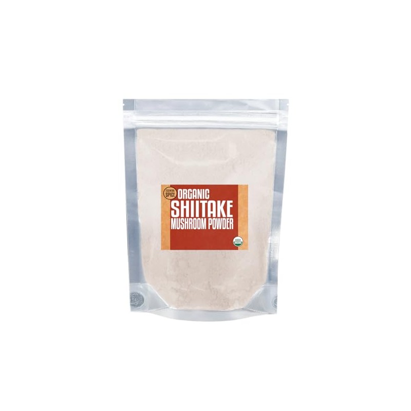 Essential Spice Organic Shiitake Mushroom Powder – Deep Umami Flavor,