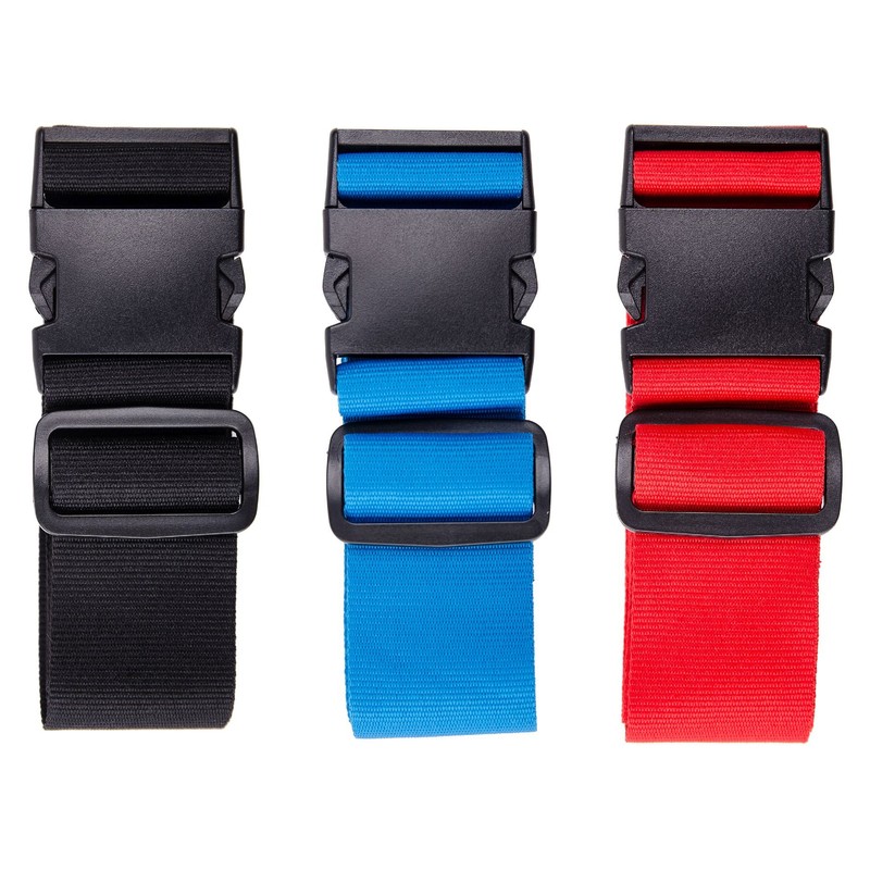 Karteo Luggage Strap Black Luggage Strap [Pack of 1] Travel