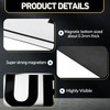 Skyygemm 4 Pcs Security Car Magnetic Signs Reflective Security Heavy
