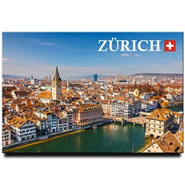 Zurich Fridge Magnet Switzerland Travel Souvenir