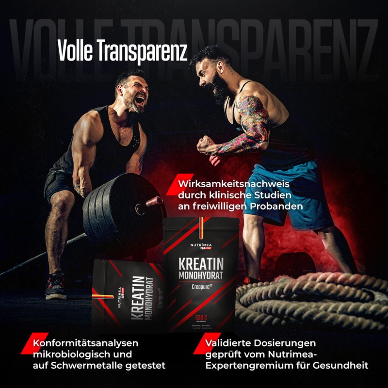 Kreatin Puder Creapure® CREATIN MONOHYDRAT - 100% Reines Creatine Monohydrate