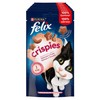 FELIX Crispies Snack per Gatti Adulti con Salmone e Trota