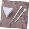 TEHAUX 2sets Professional Jewelry Tool Set Triangle Trays Tweezers Scoop