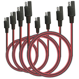 NEWZINIU 4 PCS SAE to SAE Extension Cable Quick Disconnect Wire Harness SAE Connector 3 Feet, 18AWG (4 PCS 3Ft)