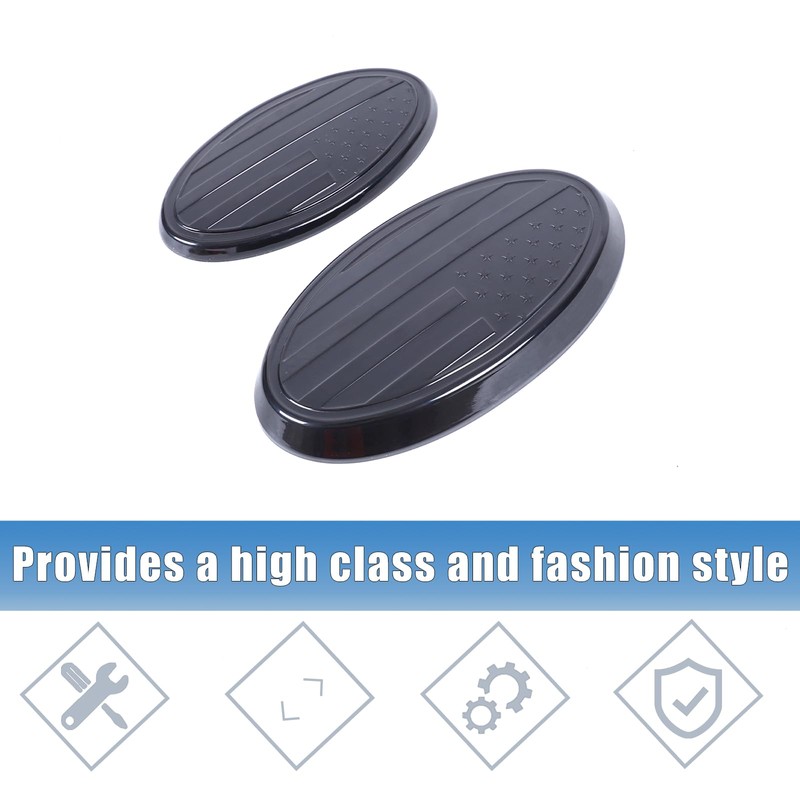 Car Front Rear Emblems Trim Cover Compatible with Subaru Crosstrek