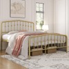 Yaheetech Queen Bed Frames Metal Platform Bed with Victorian Style