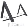 Retractable Clothes Rack Black Foldable Design Aluminium Wall Mounted Clothes