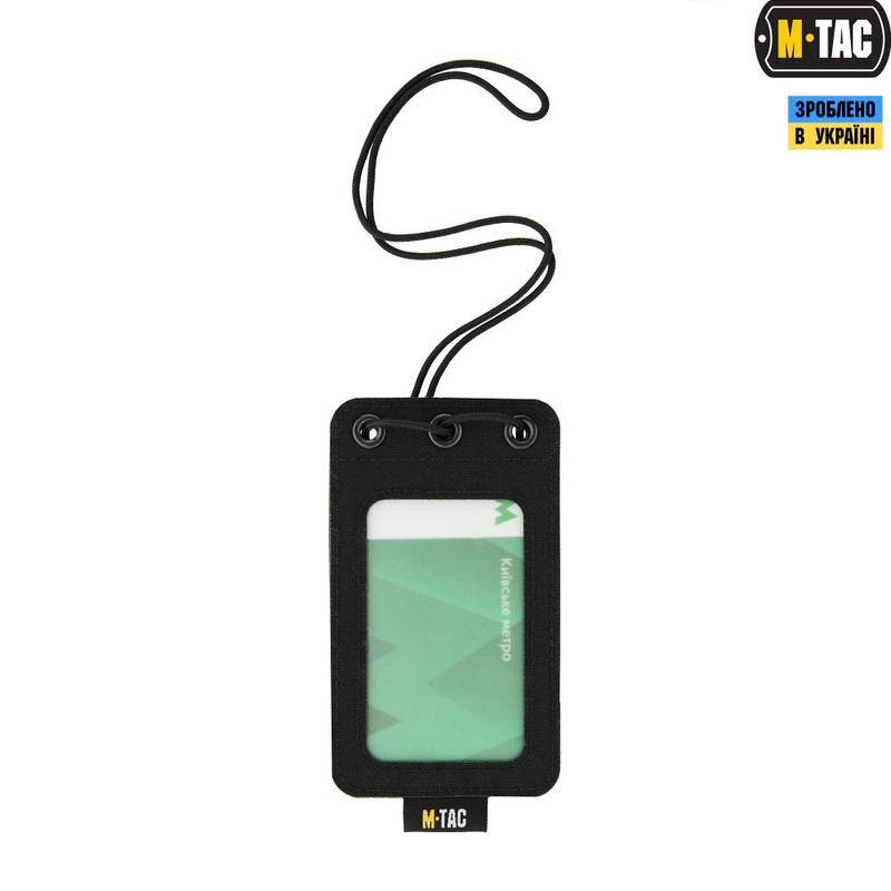 M-Tac Hanging ID Card Holder Hook and Loop Surface Draw