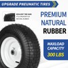 GICOOL GICOOL 16x6.50-8 Riding Lawn Mower Rubber Tire and Wheel,