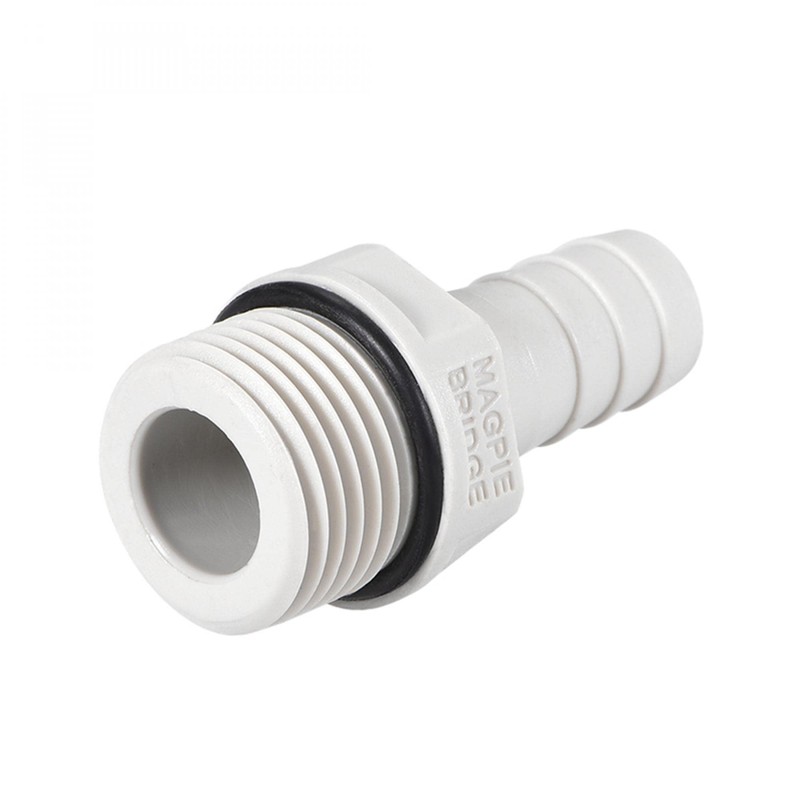 sourcing map PVC Barb Hose Fitting Connector Adapter 12mm or