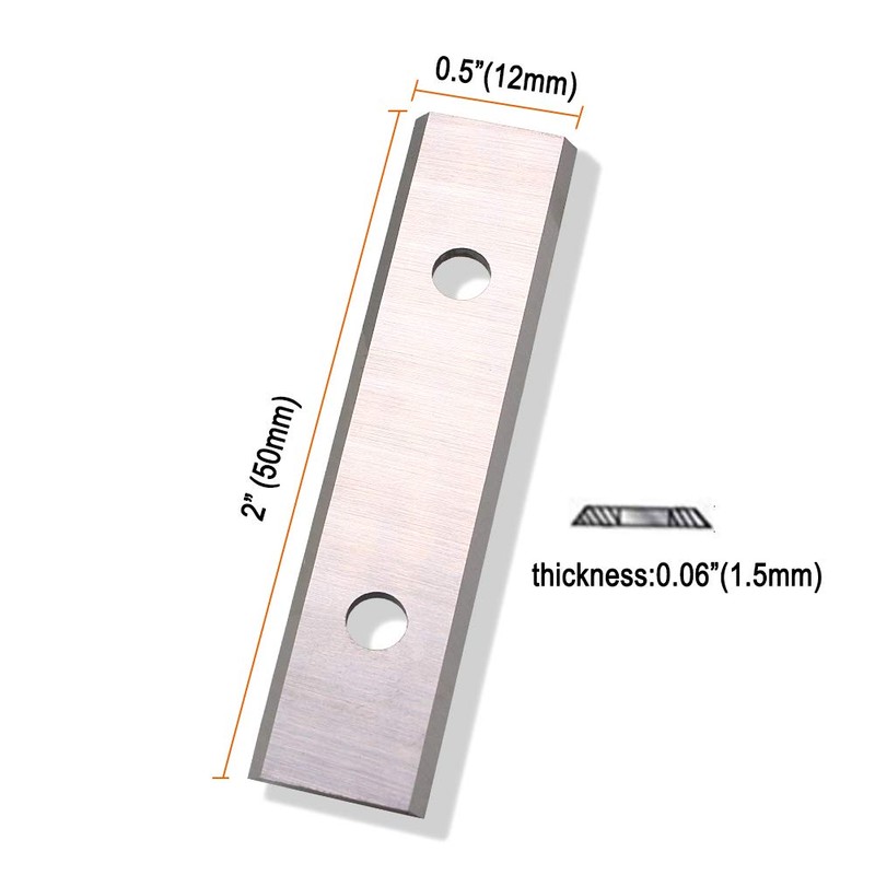 TJATSE 2" Carbide Scraper Blades 10 pcs Double-Edged Reversible Heavy