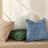 Faux Fur Plush Soft Blue Throw Pillow Covers 18x18 Set