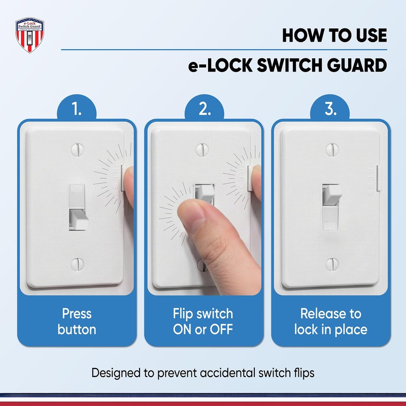 eLock Switch Guard for Toggle Switches | Child Proof Light