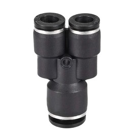 sourcing map Plastic Connect Y Splitter Push to Tube Fittings 10mm X 8mm OD Push Lock